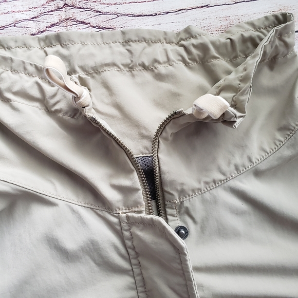 Eddie Bauer Khaki Windbreaker Jacket, Size Small - Picture 5 of 16